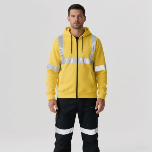 Reflective Hi Vis FR Work Hoodie Jacket - Workwear & Uniforms - dute.fsxlbwindows.com