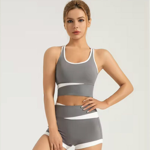 Women Ribbed High Waist Yoga Set - Sportswear - dute.fsxlbwindows.com